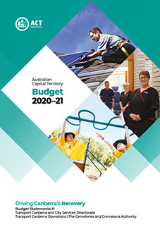 Australian Capital Territory Budget 2020-21: Driving Canberra's Recovery - Budget Statements H