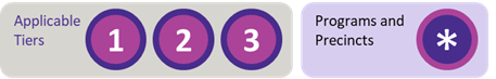 The Options Analysis section is applicable to Tier 1, 2 and 3 projects and is applicable but to a varying extent for Programs and Precincts