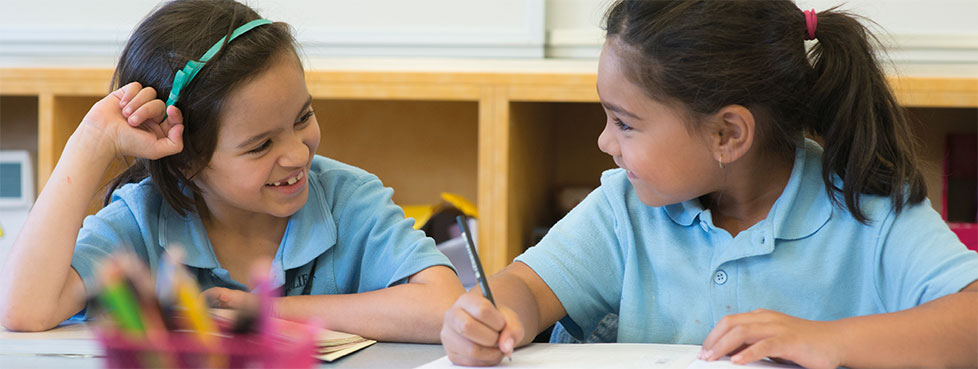 Two schoolgirls
