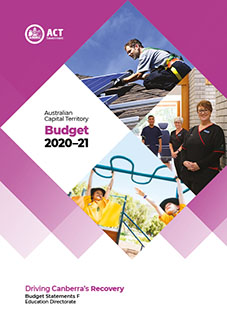 Australian Capital Territory Budget 2020-21: Driving Canberra's Recovery - Budget Statements F
