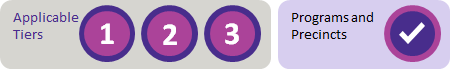 The Risk Analysis section is applicable to Tier 1, 2 and 3 projects and to Programs and Precincts