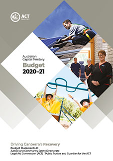 Australian Capital Territory Budget 2020-21: Driving Canberra's Recovery - Budget Statements D