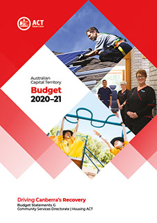 Australian Capital Territory Budget 2020-21: Driving Canberra's Recovery - Budget Statements G